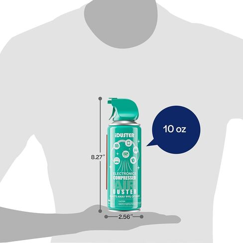 Compressed Air Duster Cleaner for Keyboard - iDuster Air Cans for Cleaning Dust, Hairs, Crumbs, Scraps for Laptop Computer Jewelry Camera, 3 Packs in Saudi Arabia
