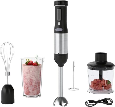 5-in-1 Cordless Immersion Blender with Rechargeable Handheld Battery in Saudi Arabia