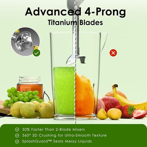5-in-1 Cordless Immersion Blender with Rechargeable Handheld Battery in Saudi Arabia