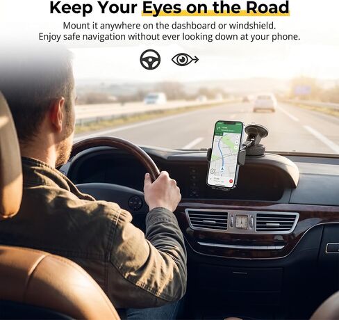 Phone Mount, Magnetic Phone Holder,Strong Suction Cup,Window Mount for All Phones in Saudi Arabia