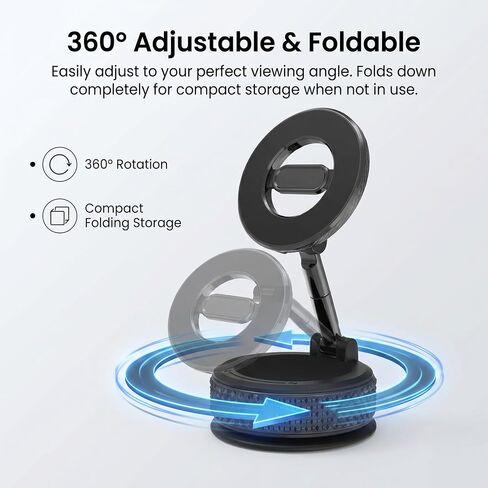 Phone Mount, Magnetic Phone Holder,Strong Suction Cup,Window Mount for All Phones in Saudi Arabia