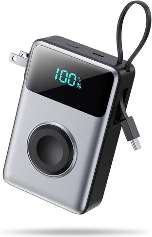 Portable Charger 50800mAh Power Bank with 3 Built in Cables,25W PD QC4.0 Fast Charging USB C Battery Pack,6 Outputs 2 Inputs Travel Essentials Portable Phone Charger for iPhone 17/16/15,Google,Android in Kuwait