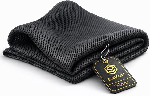 SAVUK Speaker Grill Cloth Fabric 3D Mesh Acoustic Box Cover Breathable Repair Carpet Subwoofer Replacement for Home and Automotive Black (Black, 20" x 59") in Kuwait