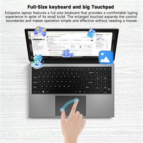 16 inch Laptop Computer,8GB RAM 256GB SSD Storage Laptop PC,with AMD A9 Processor(up to 3.2GHz),IPS FHD Display,Win11,Students & Work Notebook Computer, Cooling System, 9000mAh Battery in Saudi Arabia