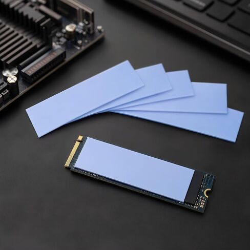5pcs M. 2 SSD Thermal Pad 0.5mm Silicone Heat Transfer Cooling Pad in Saudi Arabia