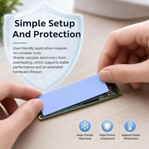 5 قطعة M.2 SSD وسادة حرارية من السيليكون 0.5 مللي متر 70x20 مللي متر لذاكرة الكمبيوتر المحمول in Kuwait