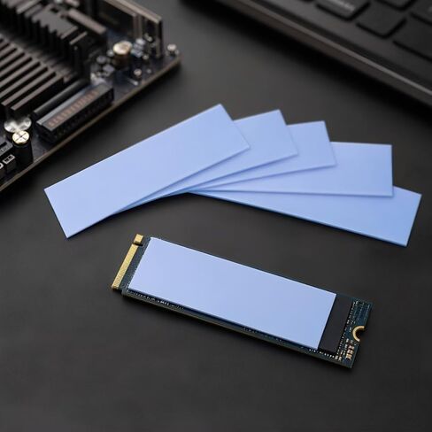 5 قطعة M.2 SSD وسادة حرارية من السيليكون 0.5 مللي متر 70x20 مللي متر لذاكرة الكمبيوتر المحمول in Kuwait