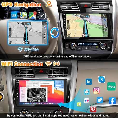 [4G+64G] Car Radio for Nissan Altima 2013-2019 with Wireless CarPlay in Saudi Arabia