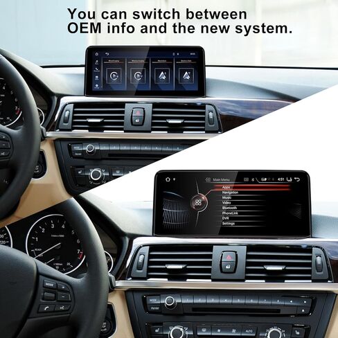 10.25" Linux Screen for BMW 2012-2017 Years 1 2 3 4 Series F20 F21 F22 F23 F30 F31 F32 F33 F34 F36 NBT System, Support Wireless CarPlay Android Auto Multimedia 328i 320i Accessories Car Radio in Saudi Arabia