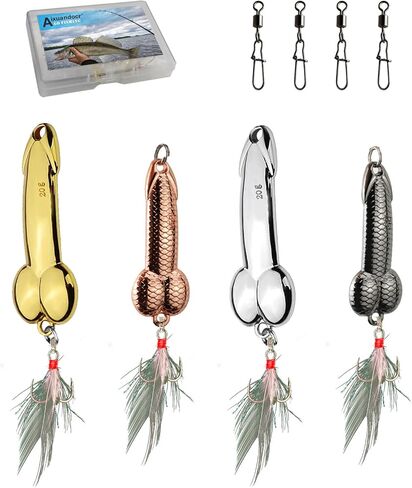Bass Fishing Lure, Fishing Spoons, Topwater Fishing Lures with Trebles Hooks, Trout Fishing Lures, Fishing Tackle for Freshwater and Saltwater, Fishing Gifts for Men in Kuwait