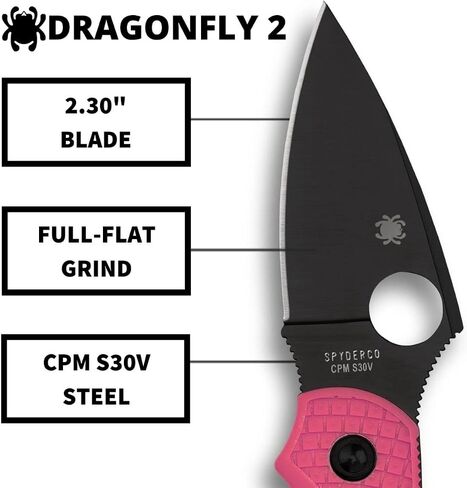 Spyderco Dragonfly 2 Folding Pocket Knife, PlainEdge in Saudi Arabia