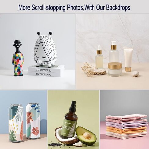 Yoocheese Photo Backdrop for Product Photography, 16.5×11.7in Compact Kit in Kuwait