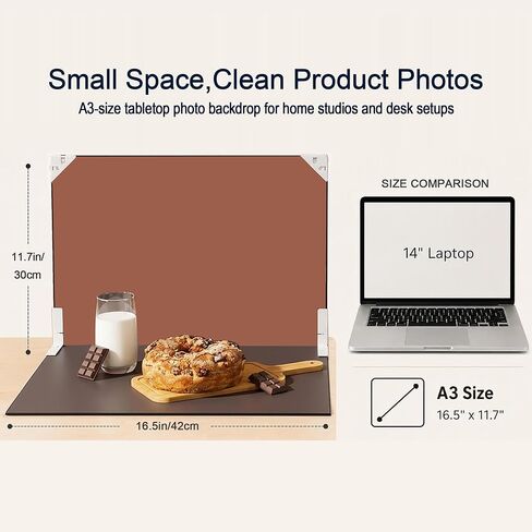 Yoocheese Photo Backdrop for Product Photography, 16.5×11.7in Compact Kit in Kuwait