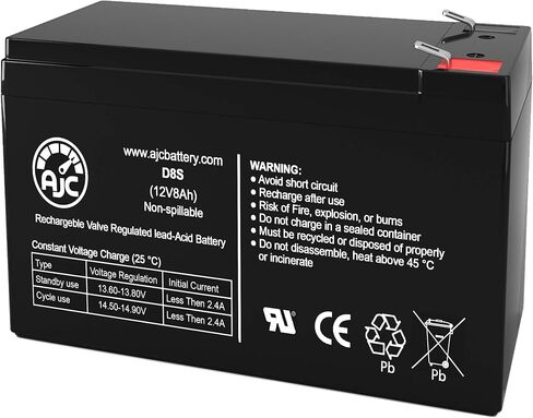 AJC Battery Compatible with APC Back-UPS 9 OUTLETS 900VA 120V BN900M 12V 8Ah UPS Battery in Saudi Arabia