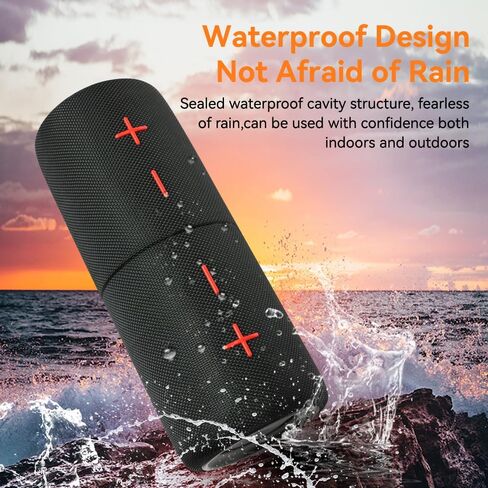 2 in 1 Magnetic Dual Splittable Bluetooth Speaker, 40W Portable Wireless Speakers with Deep Bass, IPX6 Waterproof, Bluetooth 5.3, 24H Playtime, 360° Stereo Sound for Home, Outdoor, Party, Travel in Saudi Arabia