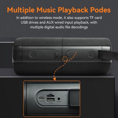 2 in 1 Magnetic Dual Splittable Bluetooth Speaker, 40W Portable Wireless Speakers with Deep Bass, IPX6 Waterproof, Bluetooth 5.3, 24H Playtime, 360° Stereo Sound for Home, Outdoor, Party, Travel in Saudi Arabia