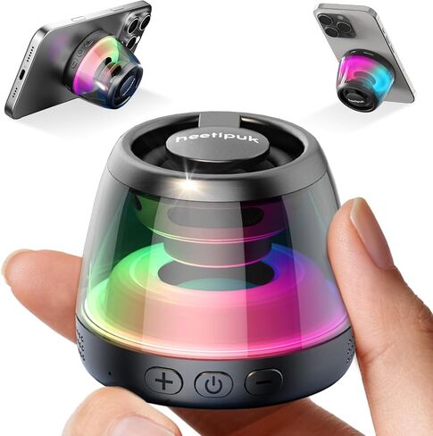 Magnetic Bluetooth Speaker, Mini Speaker, Loudspeaker with Bass Diaphragm in Saudi Arabia