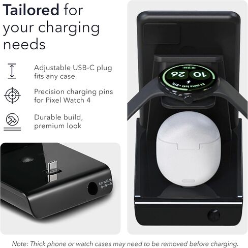 Wasserstein 3-in-1 Charging Station for Pixel, Buds, and Pixel Watch 4 & 5 in Saudi Arabia
