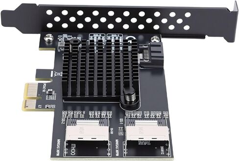 بطاقة توسيع PCIe 6Gbps Serial ATA لخادم سطح المكتب NAS، نقل بيانات ثابت، توافق واسع، شريحة Realtek RTL9101، سهلة التركيب in Kuwait