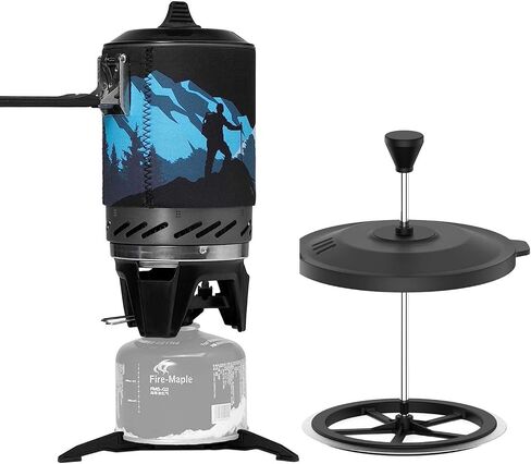 Fire-Maple Fixed Star X2 Backpacking and Camping Stove System and Firemaple Star French Press Coffee Filter in Kuwait
