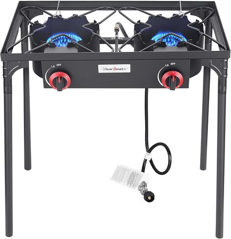 Vivicreate Low Pressure Propane Gas Outdoor Camping BBQ Grill Stove Burner Estufas de Gas para Cocinar Afuera Es gas propano Regulator automatic ignition in Kuwait