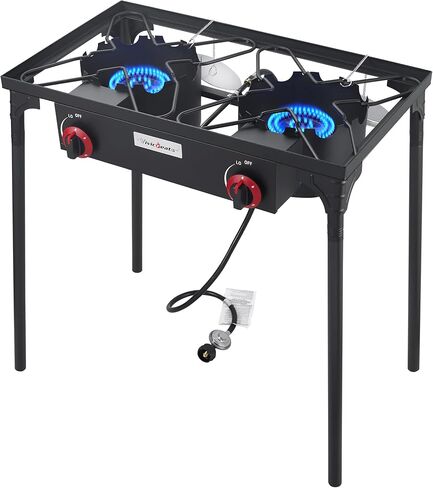 Vivicreate Low Pressure Propane Gas Outdoor Camping BBQ Grill Stove Burner Estufas de Gas para Cocinar Afuera Es gas propano Regulator automatic ignition in Kuwait