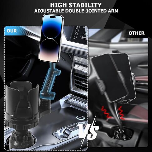 Frani Car Cup Holder Expander with Magnetic Phone Mount in Saudi Arabia