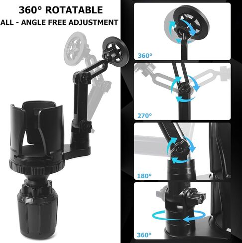 Frani Car Cup Holder Expander with Magnetic Phone Mount in Saudi Arabia