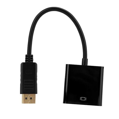كابل محول Pongnas DisplayPort إلى VGA 1080P محول فيديو مدمج 25 سم لأجهزة العرض وشاشات التلفزيون المتوافقة مع in Kuwait
