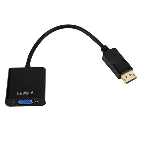 كابل محول Pongnas DisplayPort إلى VGA 1080P محول فيديو مدمج 25 سم لأجهزة العرض وشاشات التلفزيون المتوافقة مع in Kuwait