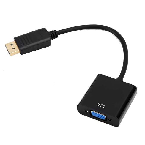 كابل محول Pongnas DisplayPort إلى VGA 1080P محول فيديو مدمج 25 سم لأجهزة العرض وشاشات التلفزيون المتوافقة مع in Kuwait