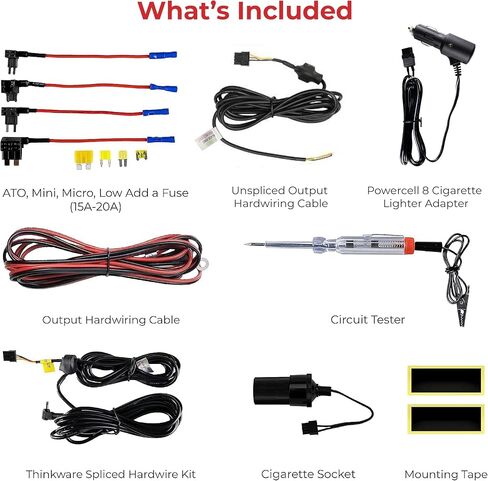 BlackboxMyCar PowerCell 8 Dash Cam Battery Pack (with Spliced Hardwiring Kit for Thinkware Dash Cams) in Saudi Arabia