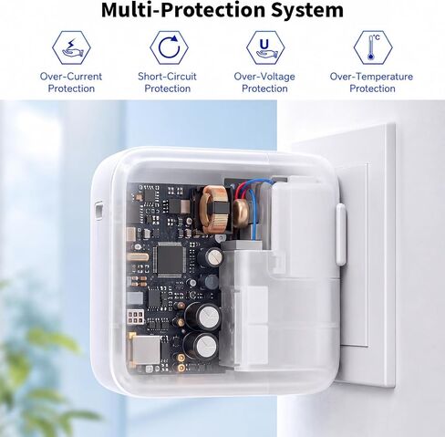 Mac Book Air Charger, 30W USB C Charger for MacBook Air 15 13 Inch M5 M4 M3 M2 M1, Fast Charging Block Plug USB C Power Adapter & 6FT USBC Cable for MacBook Neo, iPhone 17/16/15 Pro,iPad Pro/Air/Mini in Saudi Arabia