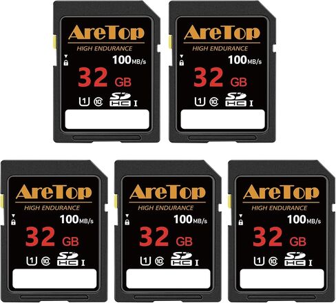 SD Card 16GB 5 Pack, AreTop UHS-I Class 10 SDHC Memory Card in Kuwait