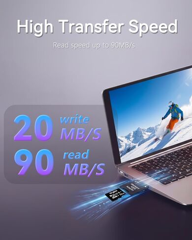 16GB Micro SDHC Card with SD Adapter, A1 Micro SD Card up to 90 MB/s in Kuwait