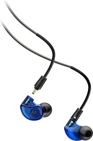 MEE audio M6 PRO In Ear Monitor Headphones for Musicians, 2nd Gen Model With Upgraded Sound, Memory Wire Earhooks & Replaceable Cables, Noise Isolating Professional Earbuds, 2 Cords Included (Black) in Kuwait