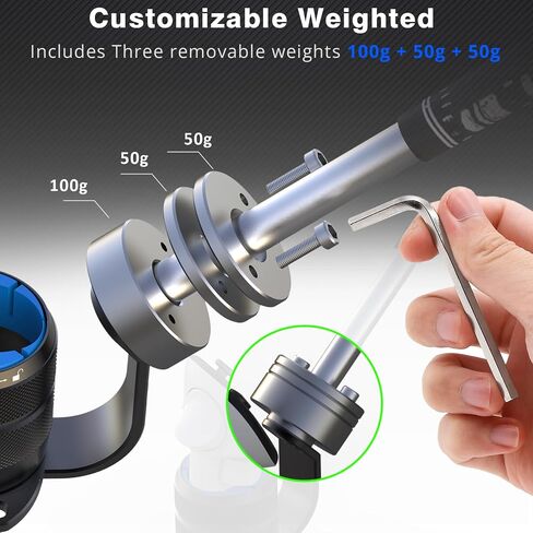 VR Golf Club Attachment for Meta Quest 3S/Quest 3, Adjustable Weighted Golf Handle with Real Golf Grip, 18-Inch Aluminum VR Golf Accessory for Golf+ (Y13SE, Weighed) in Kuwait