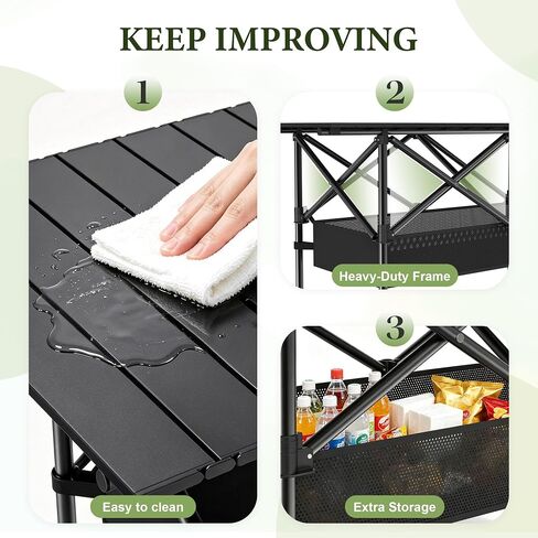 TrippleChain 4FT Folding Roll up Camping Table in Saudi Arabia