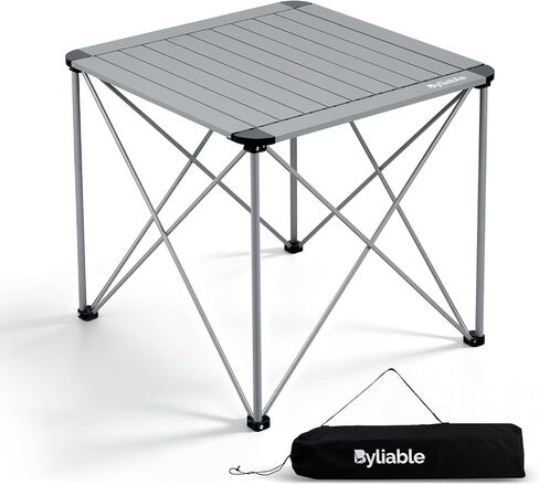 Byliable Camping Square Folding Table, Portable Aluminum Table, Titanium in Saudi Arabia