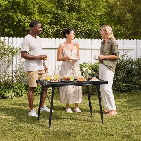 BLACKDOG Folding Camping Table, Portable IGT Table with Adjustable Height in Saudi Arabia