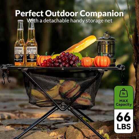 Camping Table,Outdoor Folding Table,Lightweight Portable Camping Side Table with Hollow Pattern,Ultralight Aluminum Beach Table with Carry Bag for Outdoor Cooking,Picnic,Camp,Boat,Travel in Saudi Arabia