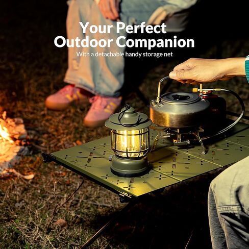 Camping Table,Outdoor Folding Table,Lightweight Portable Camping Side Table with Hollow Pattern,Ultralight Aluminum Beach Table with Carry Bag for Outdoor Cooking,Picnic,Camp,Boat,Travel in Saudi Arabia