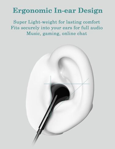 DUKABEL USB Wired Earbuds, PC Headphone with Mic for PC/ PS4/ PS5-6Feet in Saudi Arabia