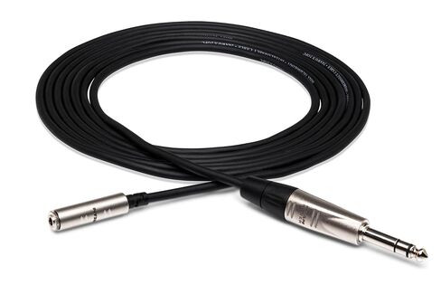 Hosa HXMS-010 Pro Headphone Adaptor Cable, REAN 3.5 Millimeters TRS to 1/4 Inches TRS, 10 Feet in Saudi Arabia
