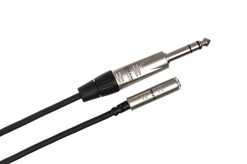 Hosa HXMS-010 Pro Headphone Adaptor Cable, REAN 3.5 Millimeters TRS to 1/4 Inches TRS, 10 Feet in Saudi Arabia