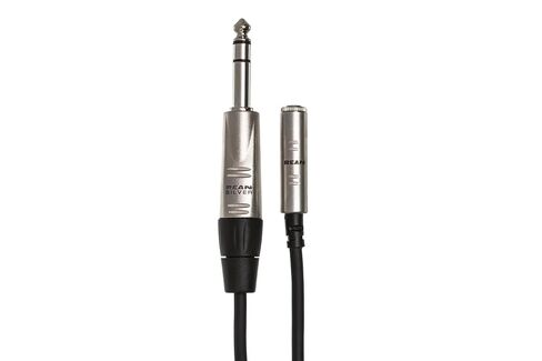 Hosa HXMS-010 Pro Headphone Adaptor Cable, REAN 3.5 Millimeters TRS to 1/4 Inches TRS, 10 Feet in Saudi Arabia