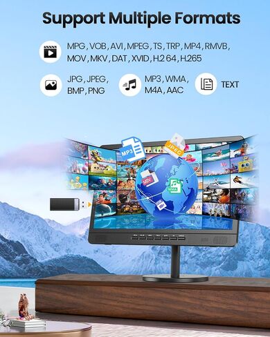 Desobry 18.5" Portable TV with Antenna, 6500mAh Built-in Power Operated TV in Saudi Arabia