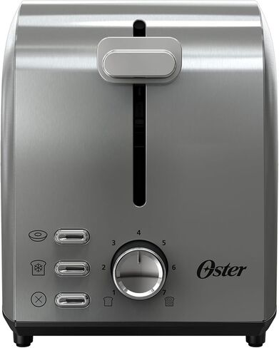 Oster 2-Slice Toaster, Extra Wide Slots, 7 Shade Settings, Stainless Steel in Saudi Arabia