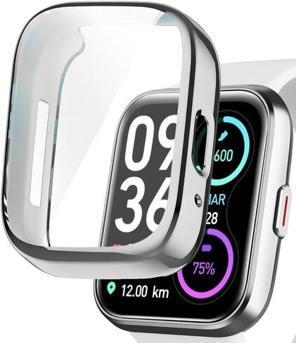 TPU Case with Built-in Screen Protector for Quican ID208PLUS 1.8", Tensky 208BT 1.7", Gydom, Hingso ID208 Plus+ 1.85", Woneligo Fitness Tracker Smart Watch, Full-Body Protection, 9H in Saudi Arabia