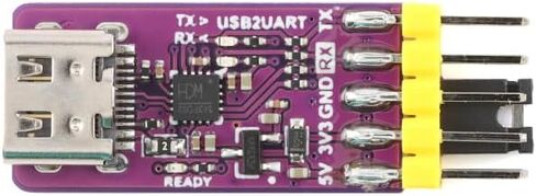 2Pcs USB to Serial Port Adapter Module Board 5V/3.3V TTL CH343P Debugging Burning Downloader Serial Port Adapter USB Type-C Board in Saudi Arabia
